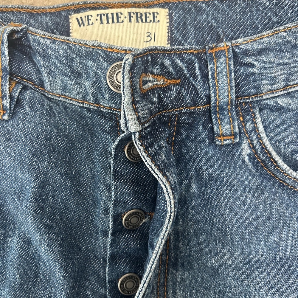 We The Free Light Blue Flare Jeans - Picture 4 of 6